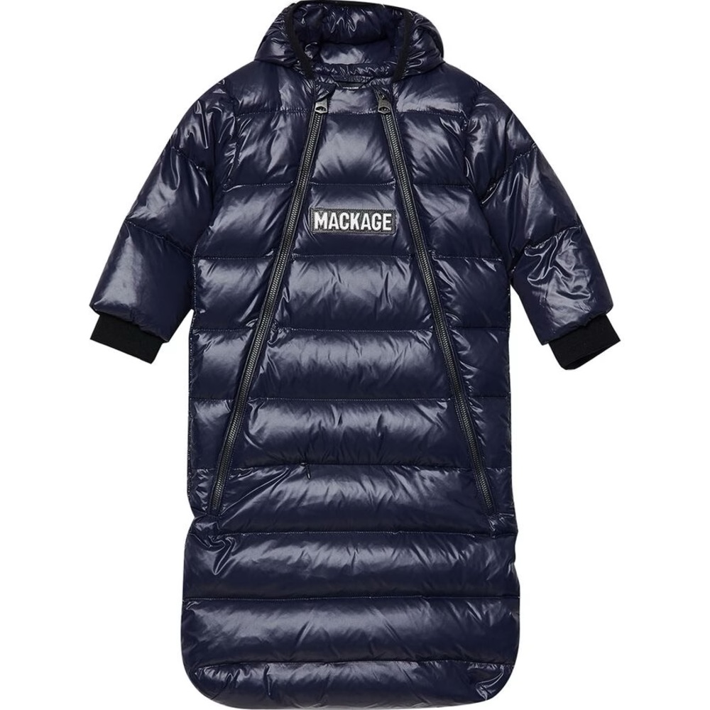 Mackage Navy Quilted Infant Snowsuit with Hood